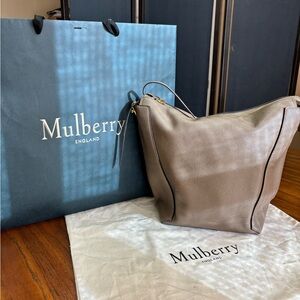 Mulberry Beige Leather Tote -Camden tote official colour is clay